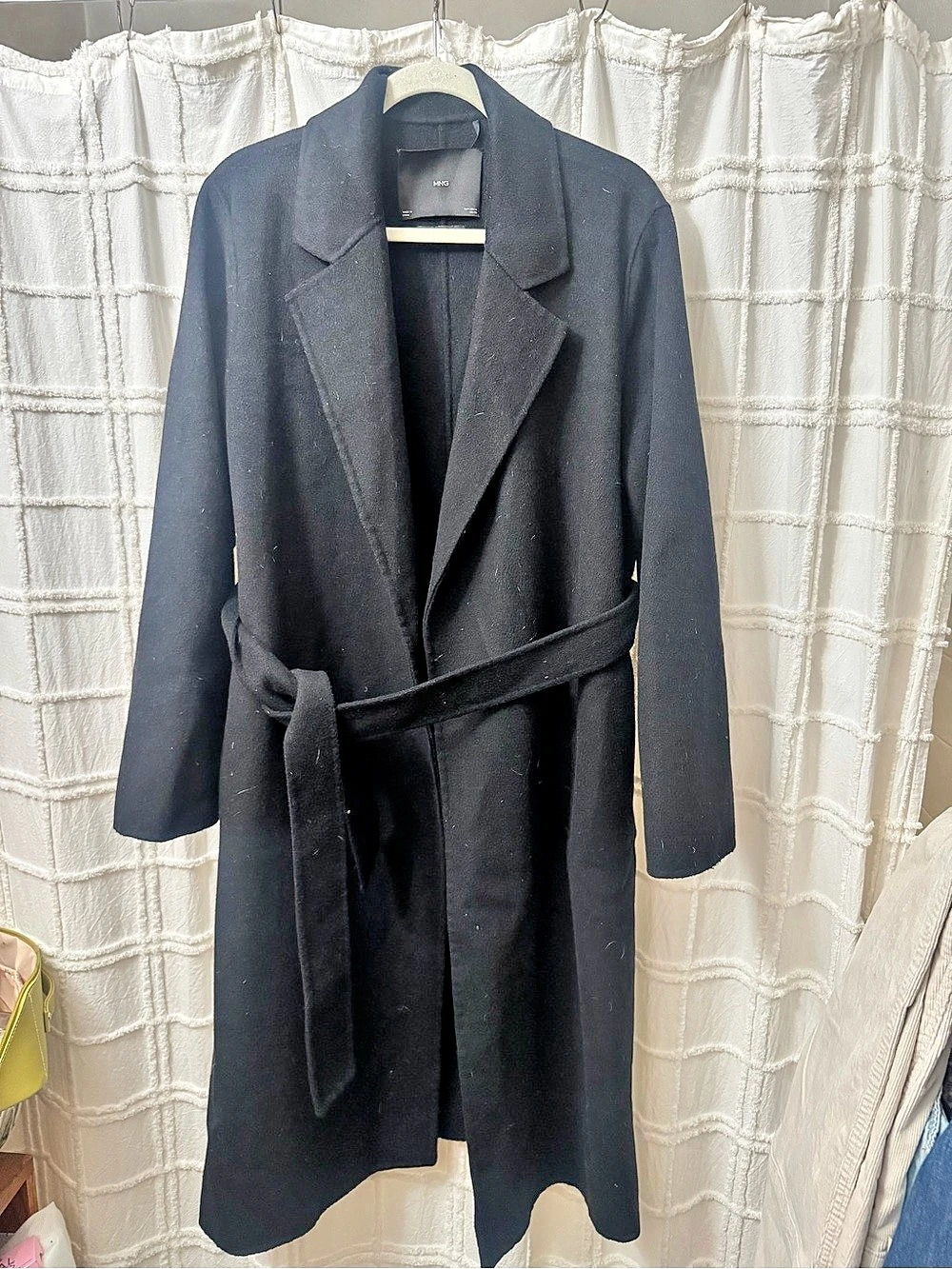 MNG women’s wrap Coat Belted Black
